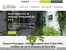 Tablet Screenshot of espaces-paysagers.fr